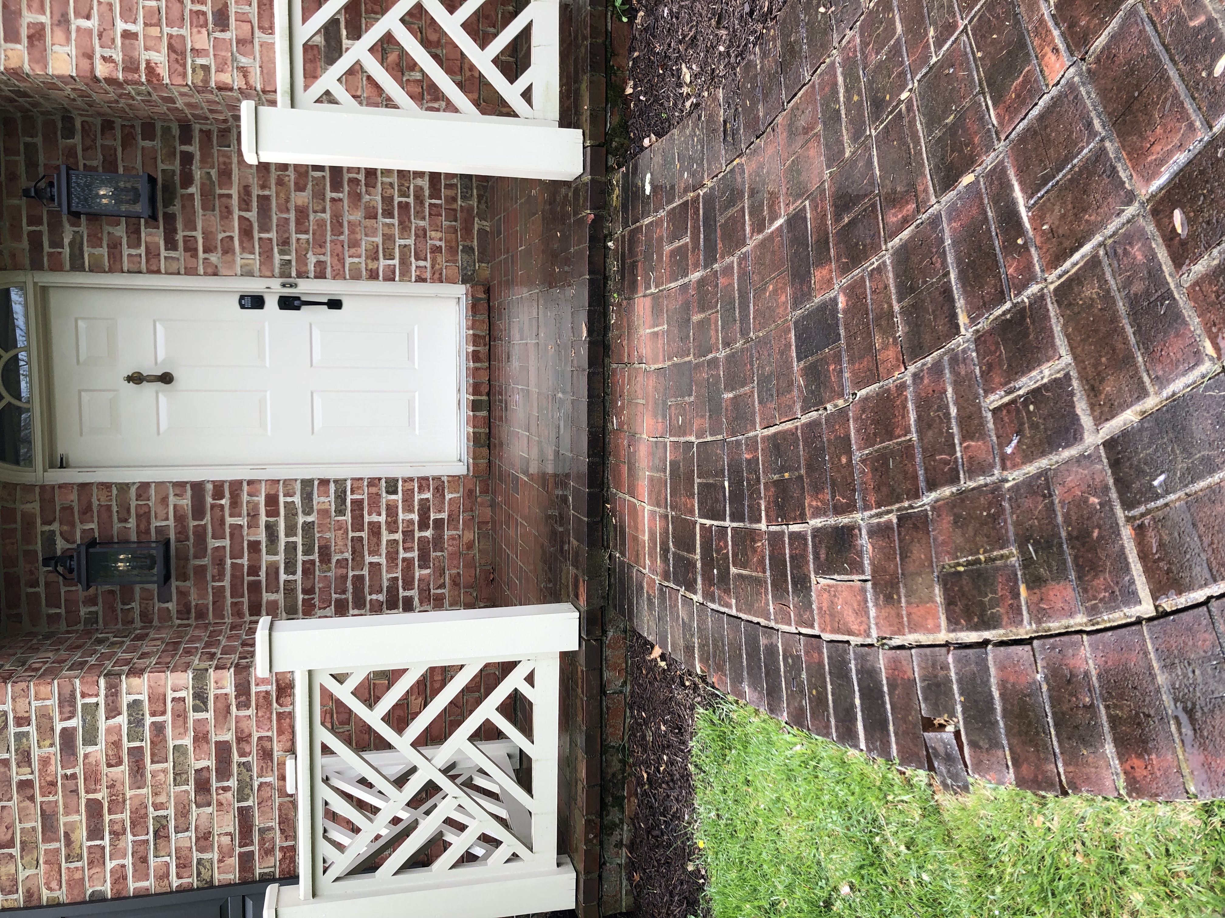 Best results using pressure washing brick walkway and porch Staunton Virginia  Thumbnail